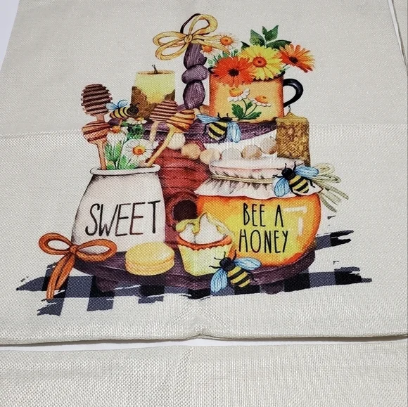 4 Pcs Fall Autumn Summer Thanksgiving Decorative Pillow Cover Case 18"X18" - Picture 7 of 9